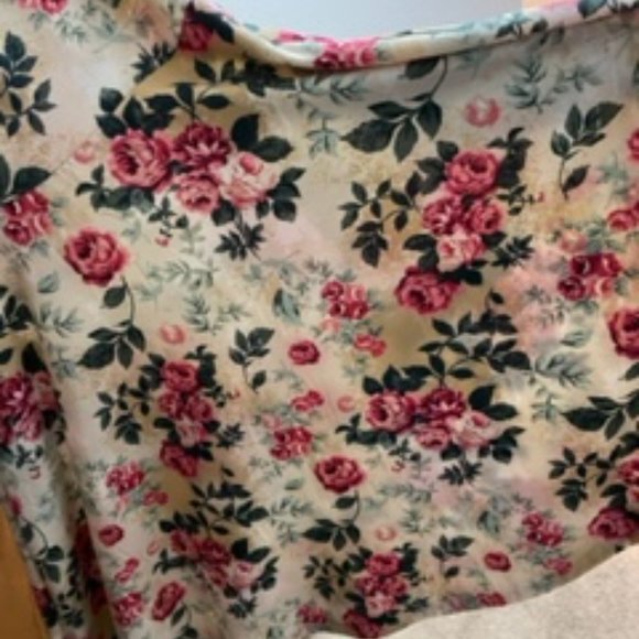 LuLaRoe Nikki NWT Women’s Small Tank Dress, Pink flowers, Green leaves, Pockets - Picture 8 of 8